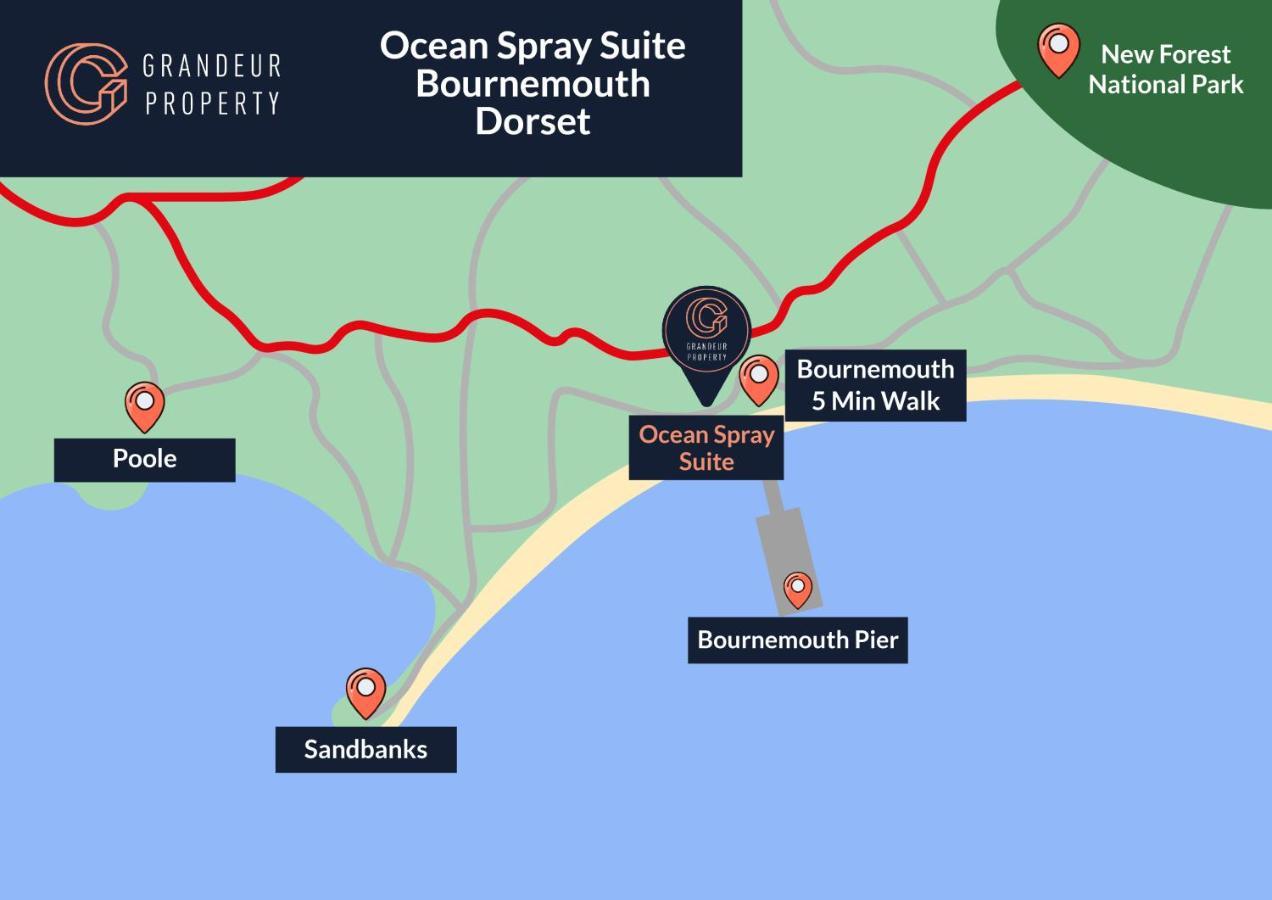 Ocean Spray Suite By Grandeur Property Bournemouth Zewnętrze zdjęcie
